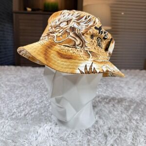 Vintage Impaq Sports Wear Bucket Hat Mens M/L Tiger Dragon Streetwear Skater Y2K